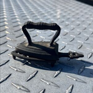 Vintage Black Iron Paperweight